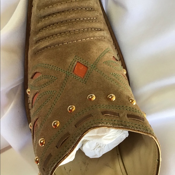 Cole Han slip on mule. Cowboy look. - Picture 5 of 6